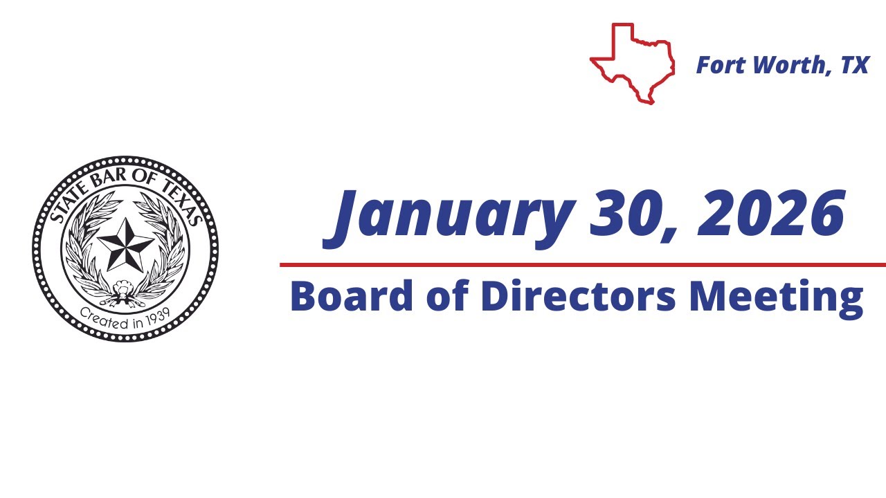 Board of Directors Meeting - 01/30/2026