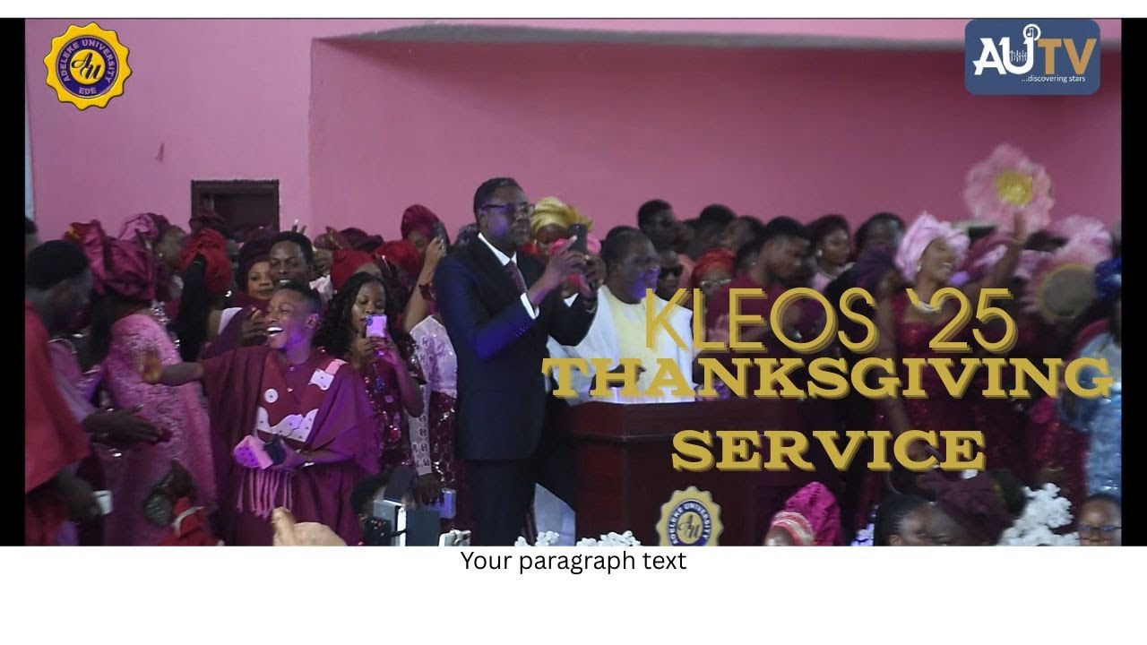 Highlight of Thanksgiving and Commendation Service - 2025 Graduating Class