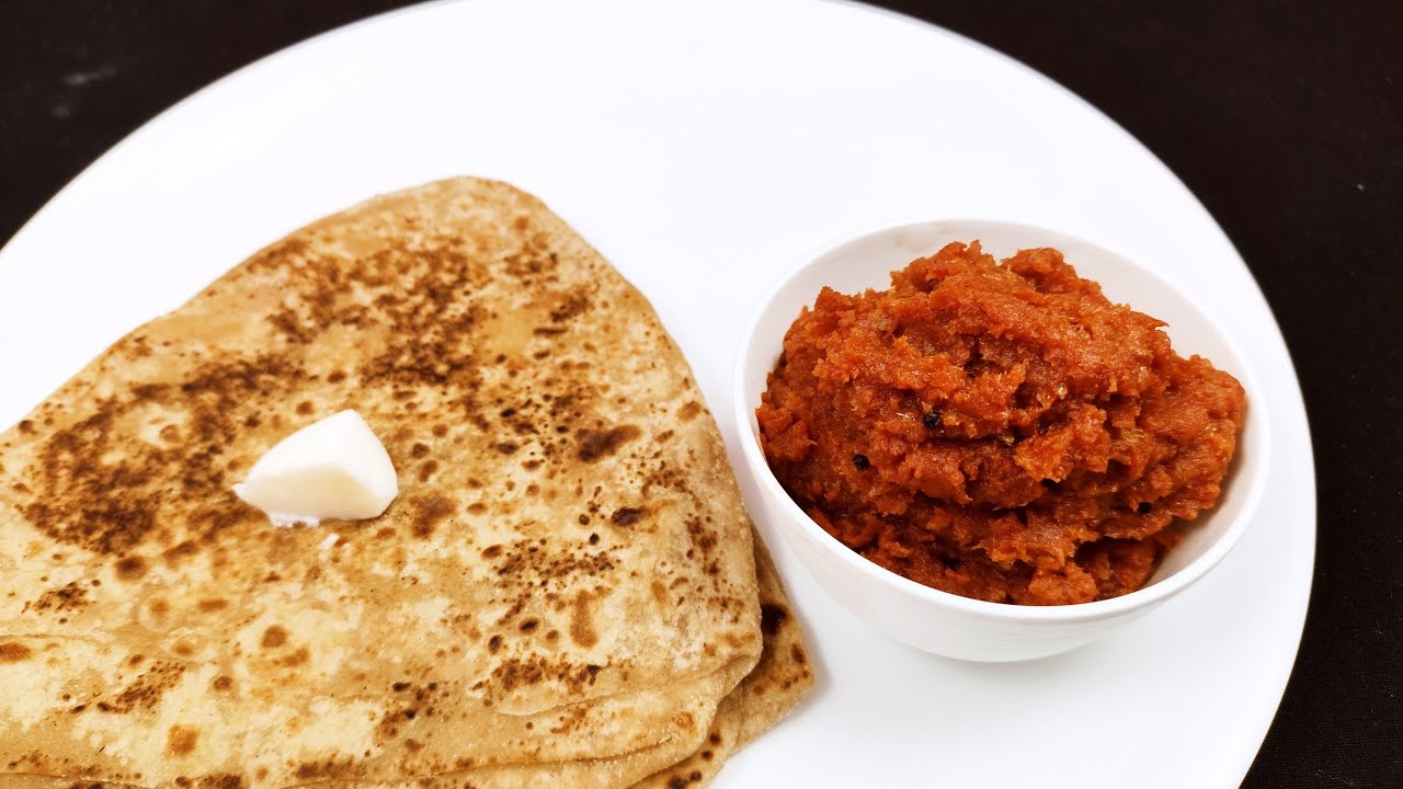 Simple Tomato Chutney & Paratha 