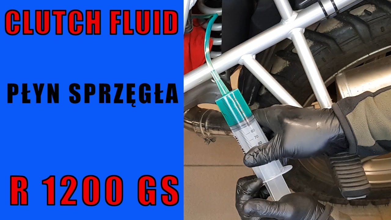 BMW  R1200 GS wymiana płynu sprzęgła, sprzęgło, odpowietrzanie, olej