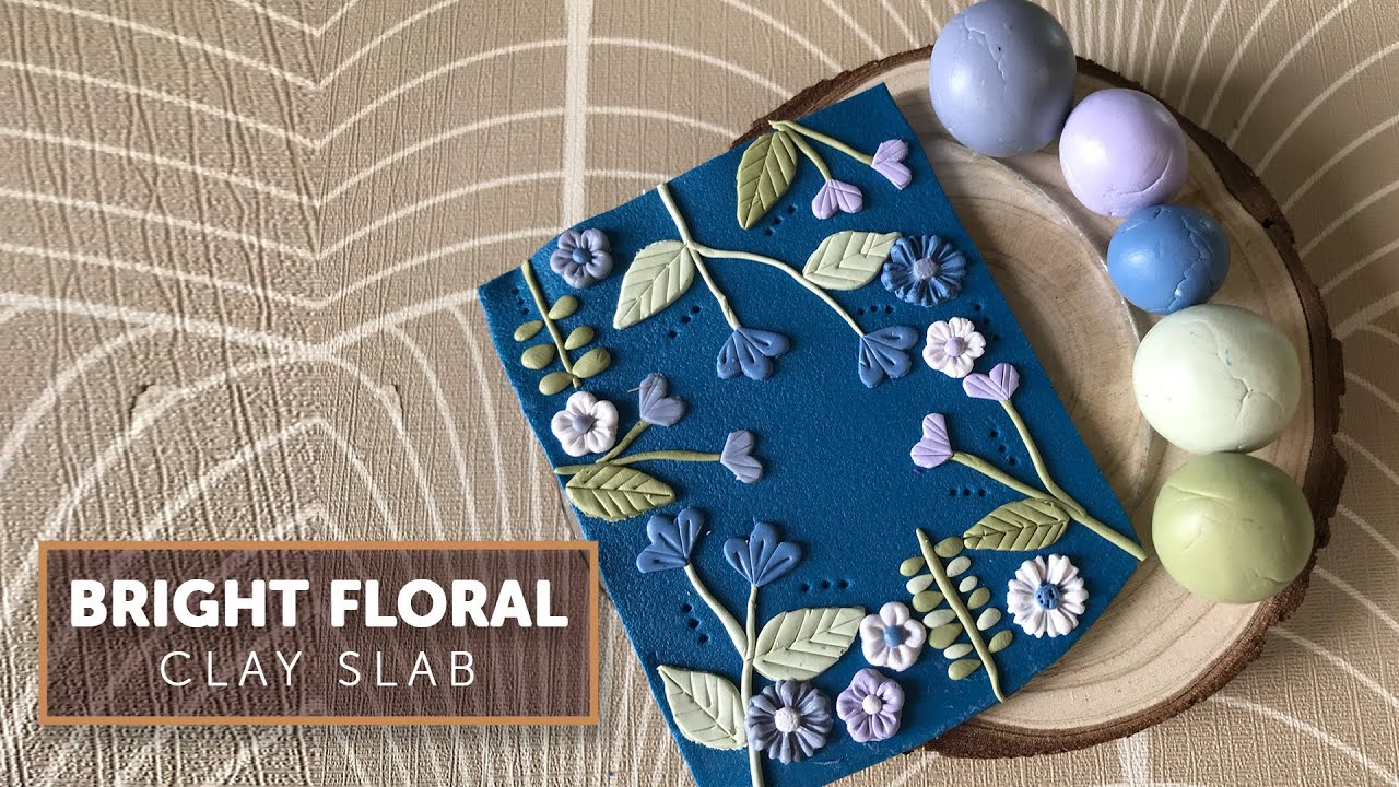 Polymer Clay Tutorial 128: Bright Floral Polymer Clay Slabs