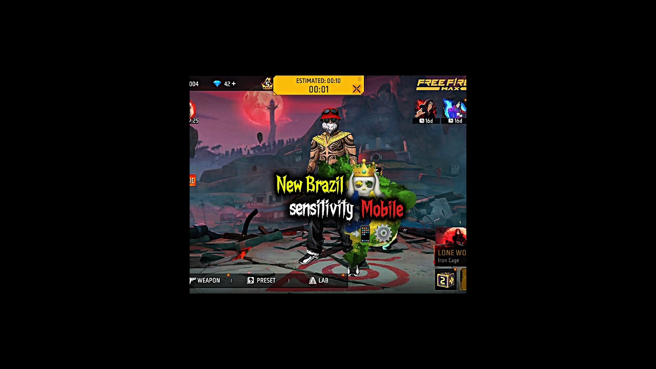 New Brazil 🇧🇷 Mobile Sensitivity Settings 📲⚙️✅#shorts #freefire #settings #shortsfeed #brazil #sensi