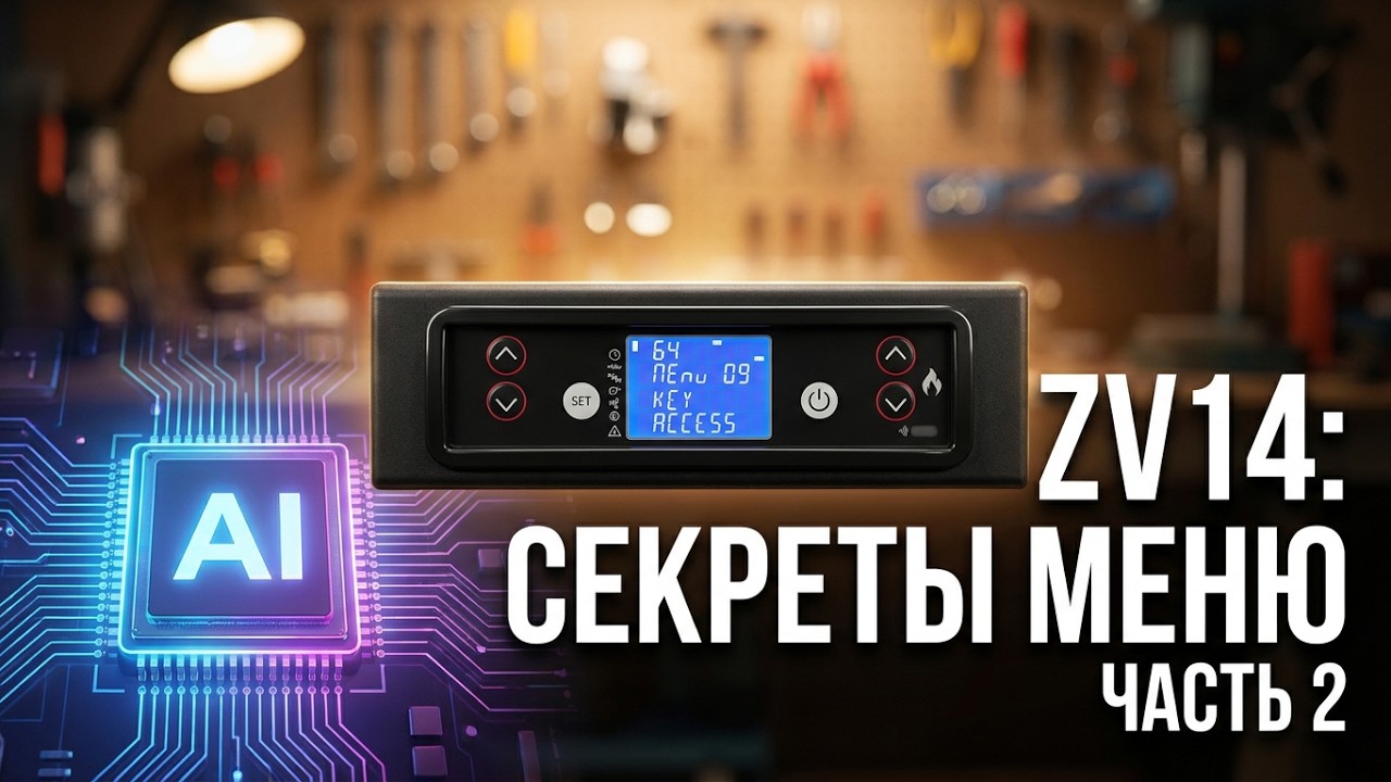 Лазим по настройкам камина Centrometal ZV14 вместе с ИИ — разбираем меню | Часть 2