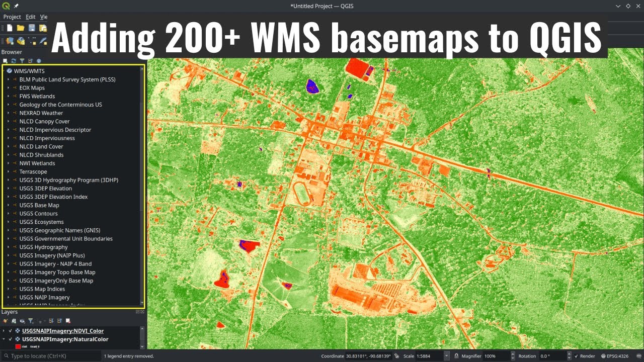 Добавление более 200 базовых карт WMS в QGIS несколькими щелчками мыши