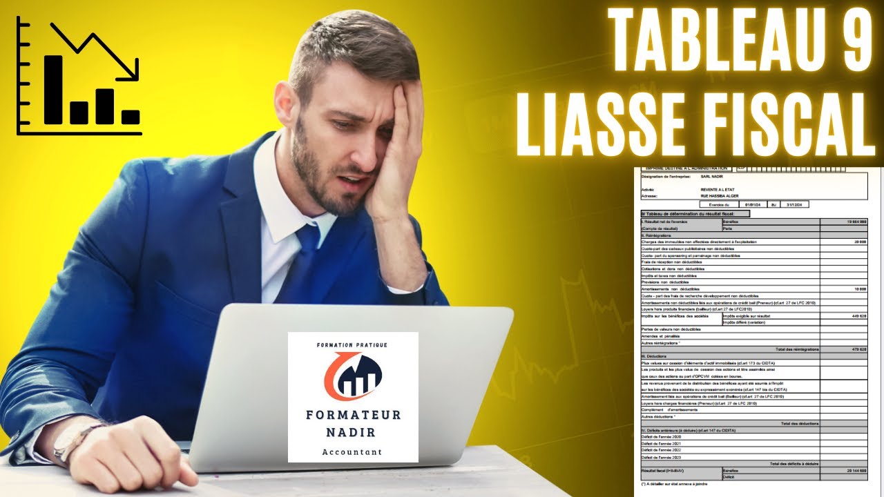 ✅Les d&eacute;ductions Tableau 9 liasse fiscale (التخفيضات)