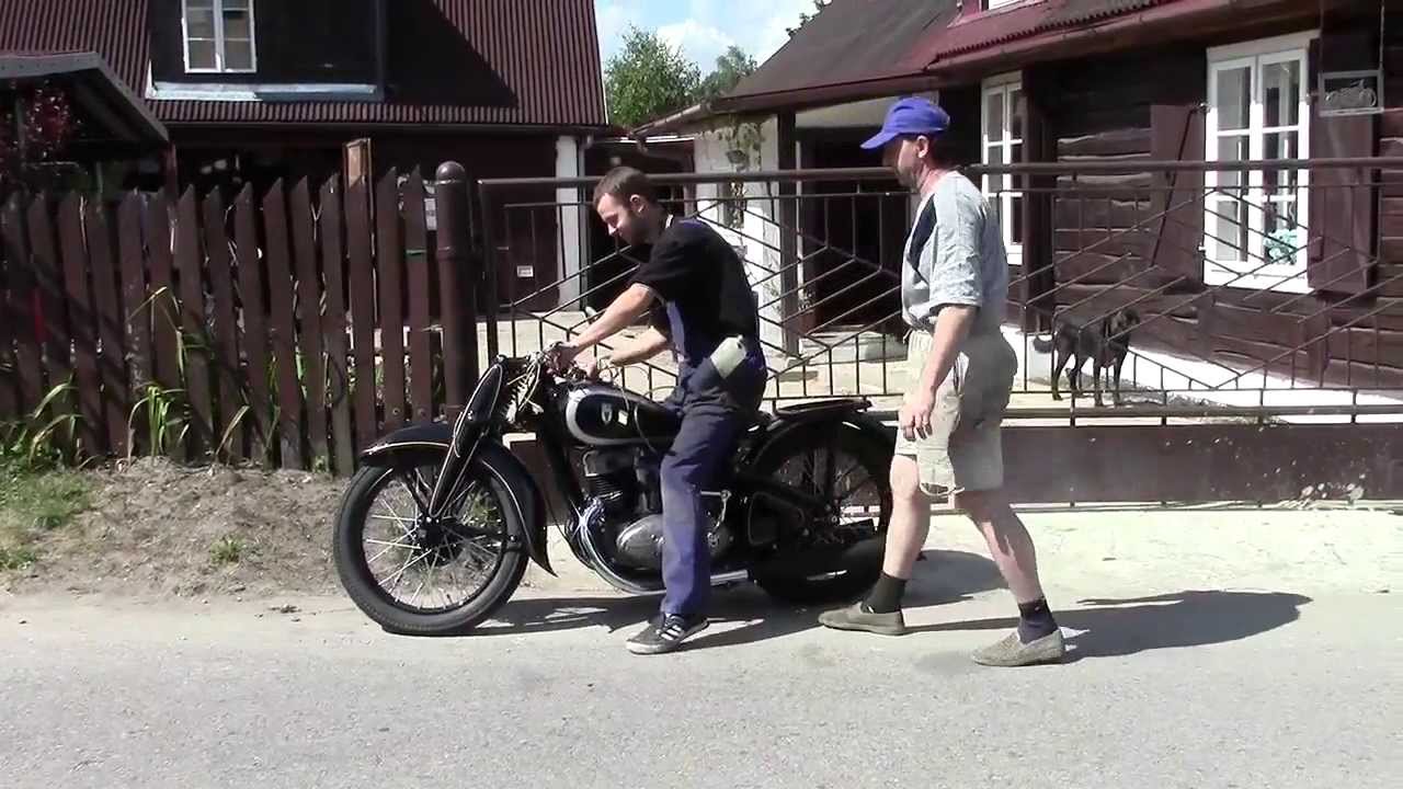 DKW NZ 350 pierwsza jazda
