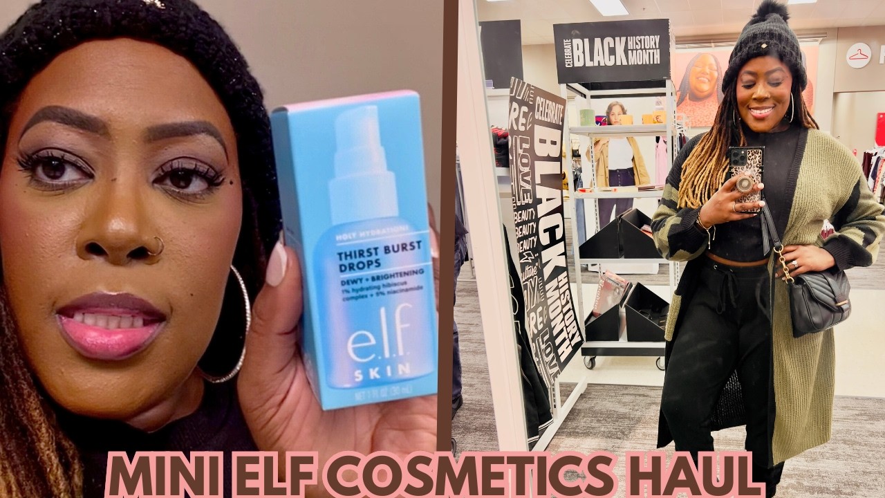 what's new at @elfcosmetics!? ・mini elf cosmetics beauty haul | skincare + makeup