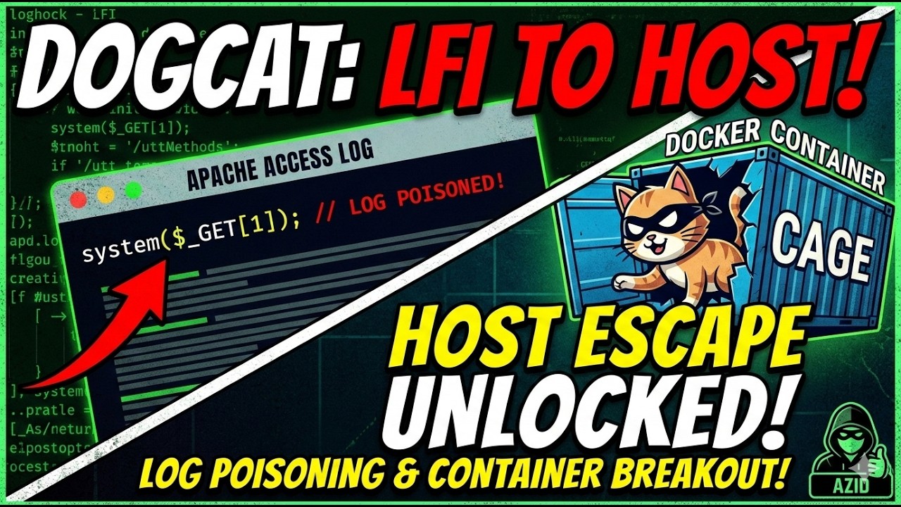 Dogcat TryHackMe Walkthrough: LFI to Full Host Root! 🚀