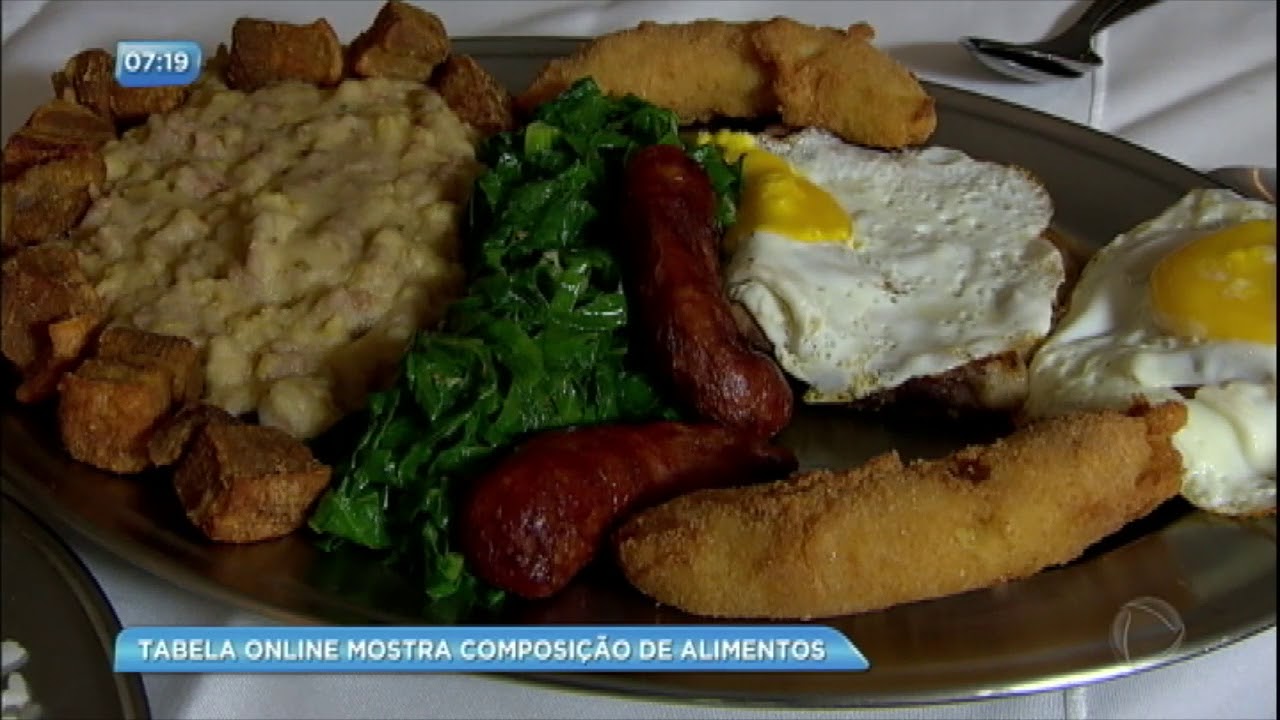 Tabela nutricional mostra a composi&ccedil;&atilde;o dos alimentos mais consumidos no Brasil