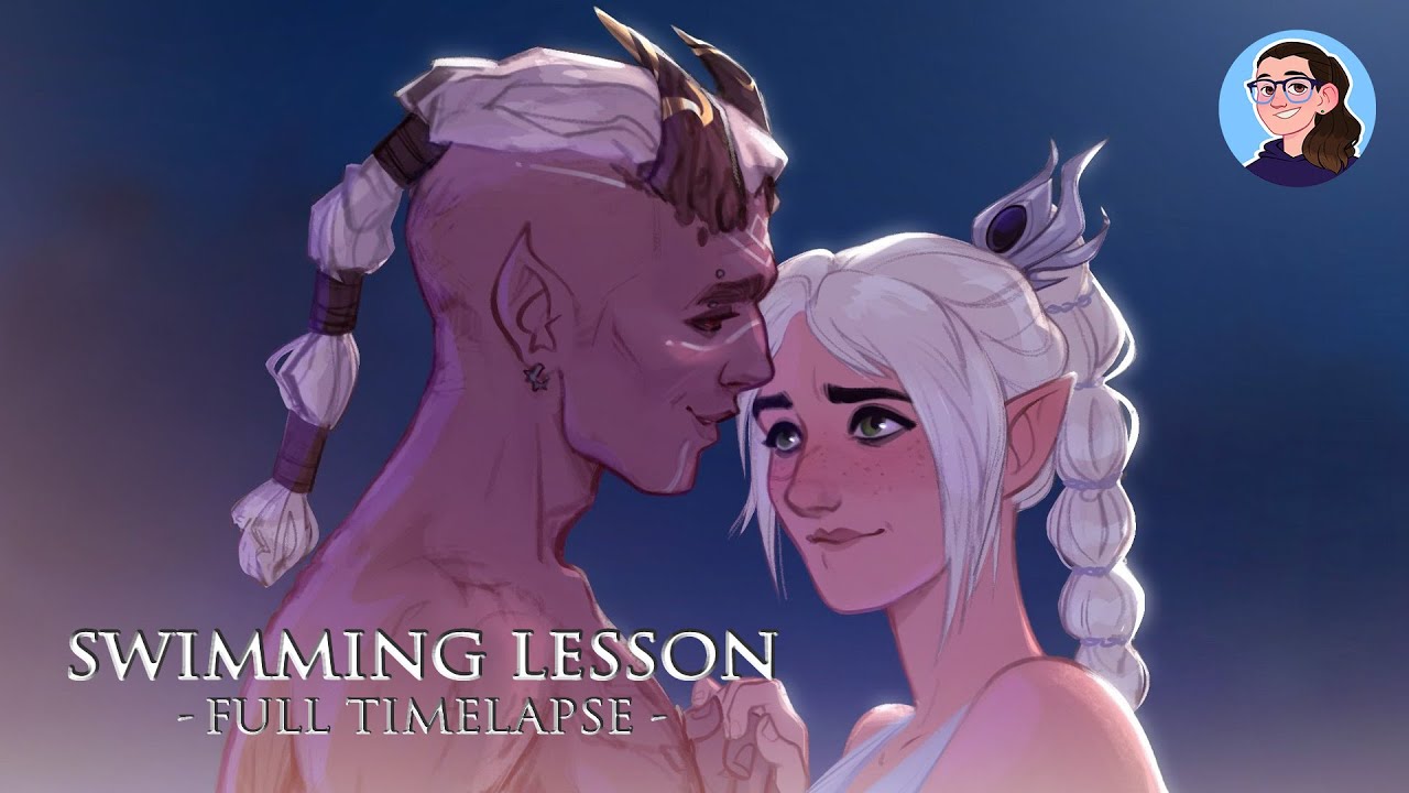 Swimming Lesson (Baludur's Gate 3 Shadowheart x Tav) - FULL TIMELAPSE