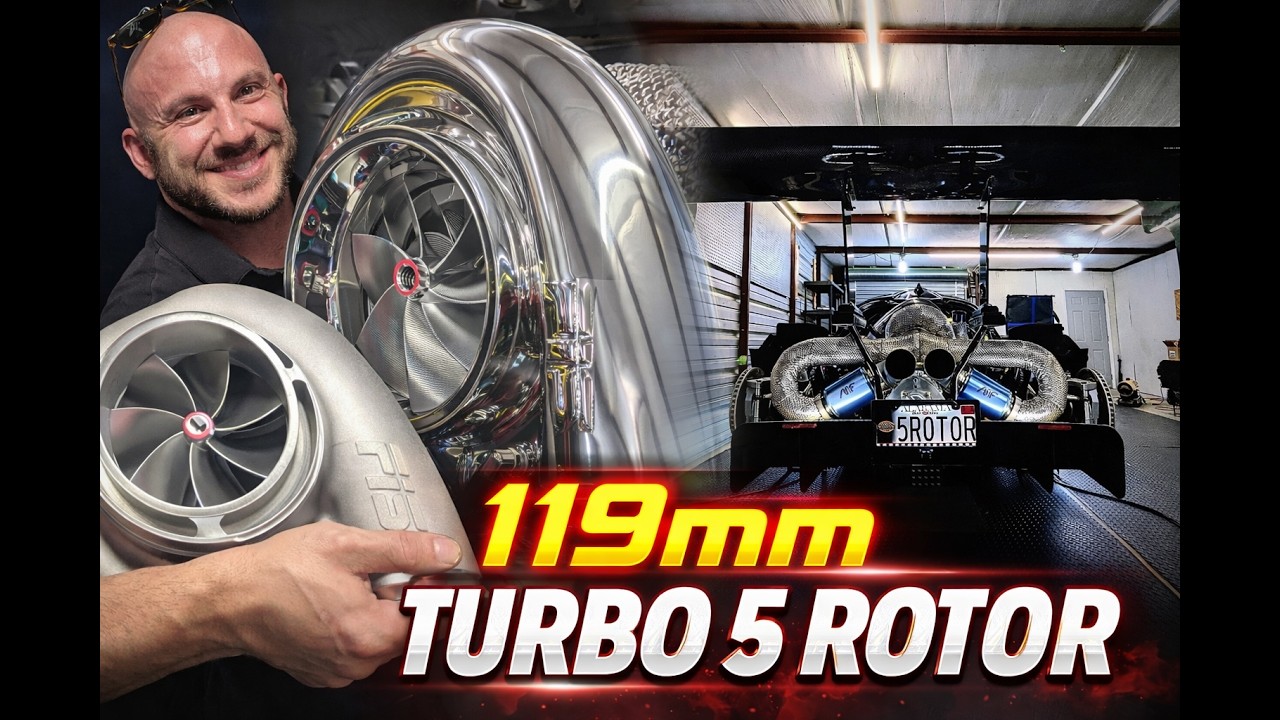 This feels ridiculous! 119mm turbo upgrade for the 5 Rotor