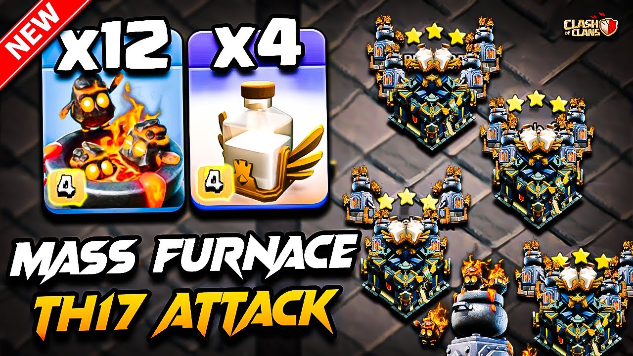 TH17 FURNACE Attack Clash of Clans | Best TH17 Attack Strategy With FURNACE 2025 (Town Hall 17) COC