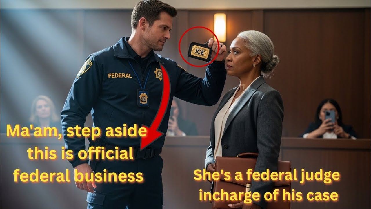 ICE Agent Tries Power Move on Black Judge    It Backfires Badly