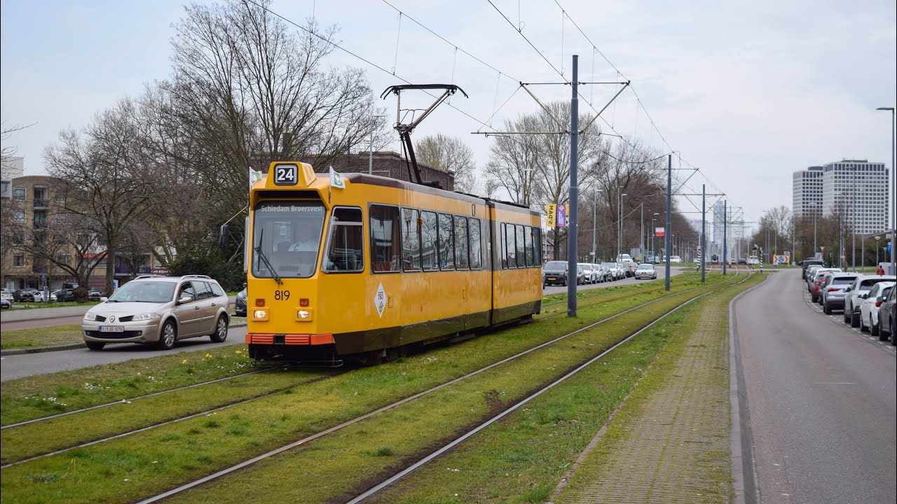 750 Jaar Schiedam viering met Museumtram ritten RoMeO (ZGT, Vierasser, Allan en Düwag GT8)