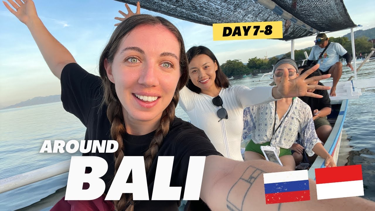 AROUND BALI ON A MOTORBIKE 🇮🇩 Can you chase a real DOLPHIN at 6 am?