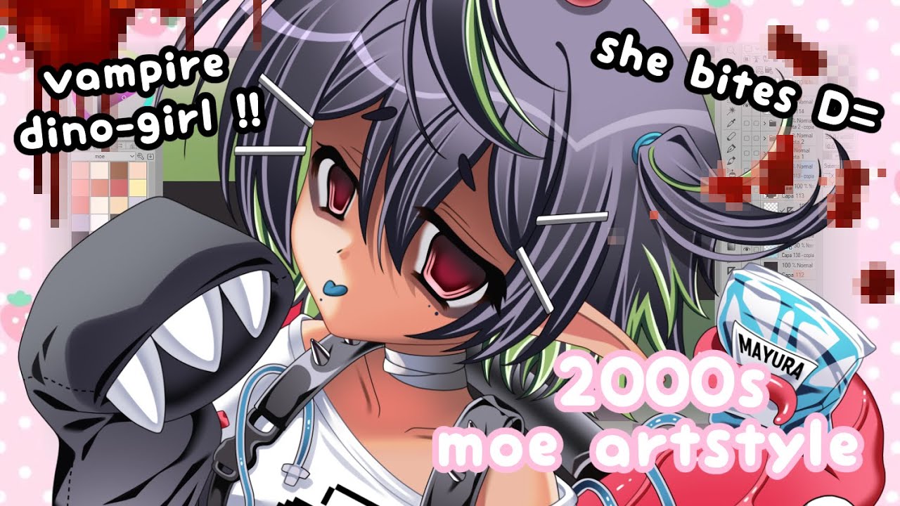 nightcore + 2000s anime style speedpaint !! come and get some nostalgia =3