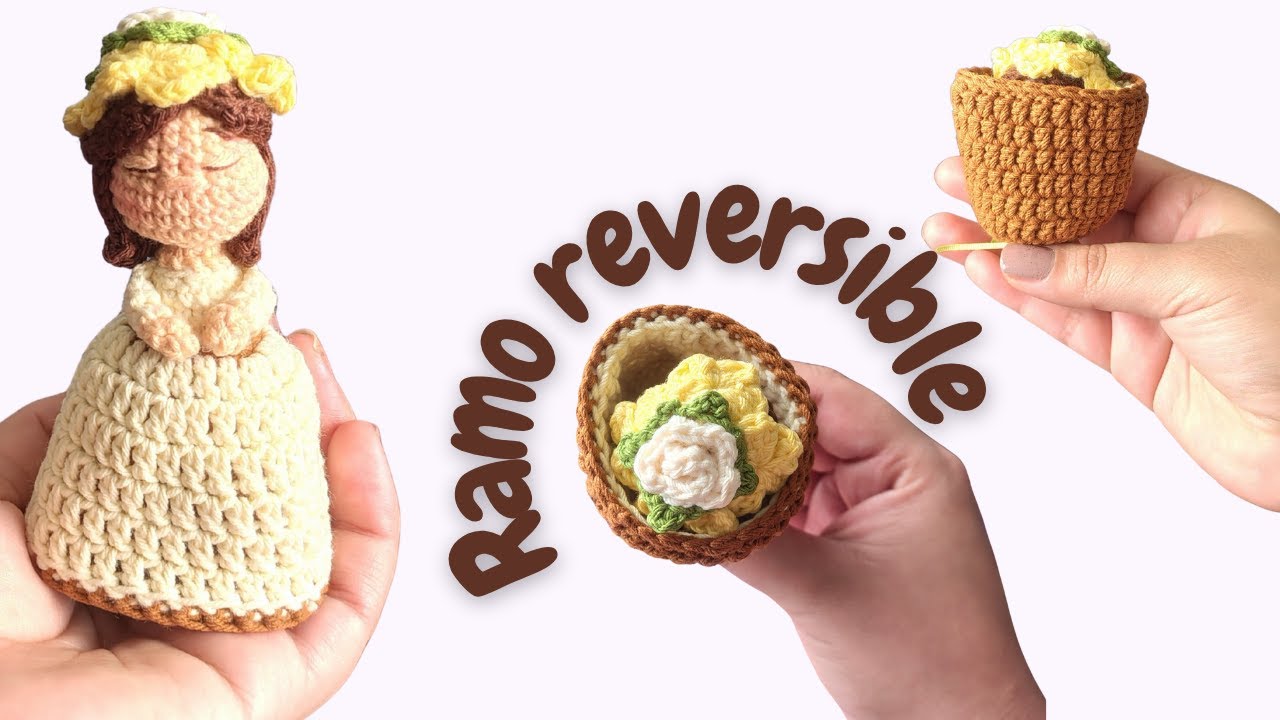 Reversible amigurumi bouquet - Mini reversible bouquet - Amigurumi bouquet