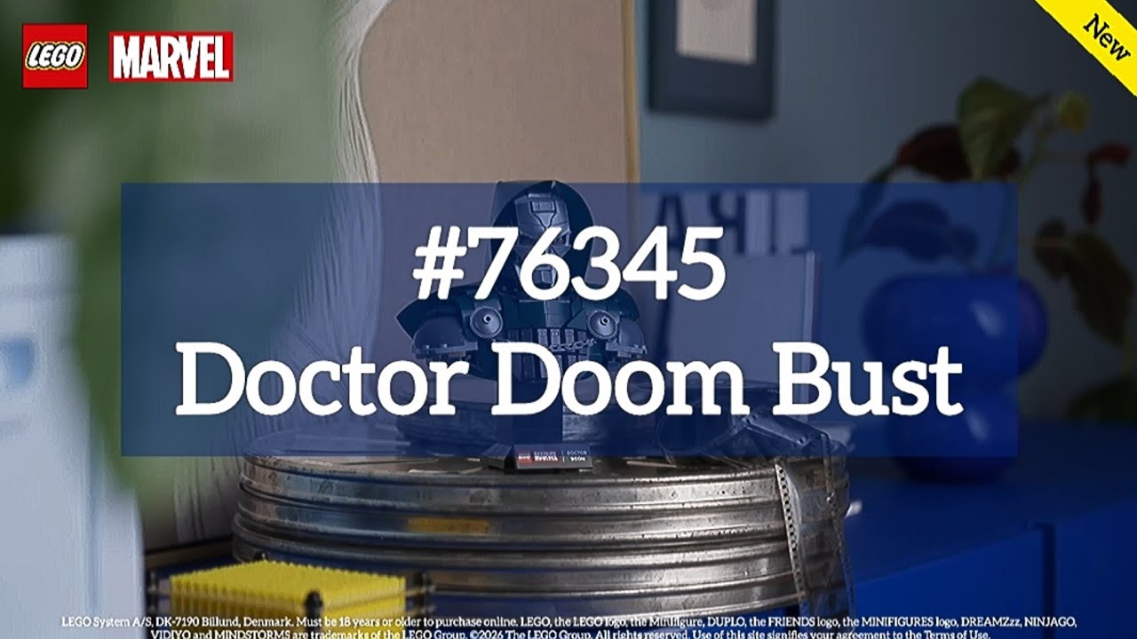 LEGO New Marvel Set - #76345 Doctor Doom Bust