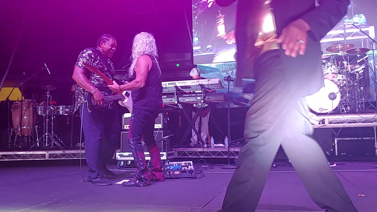 Stone City Band Performing Square Biz, Give it to me baby and Super Freak