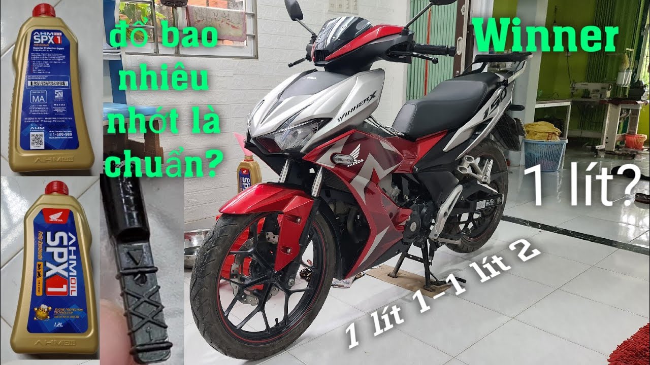 Winner X đi nhớt Honda tới 3.200km | Winner X đổ bao nhiêu Nhớt là đủ? Xoay quanh vấn đề nhớt Winner