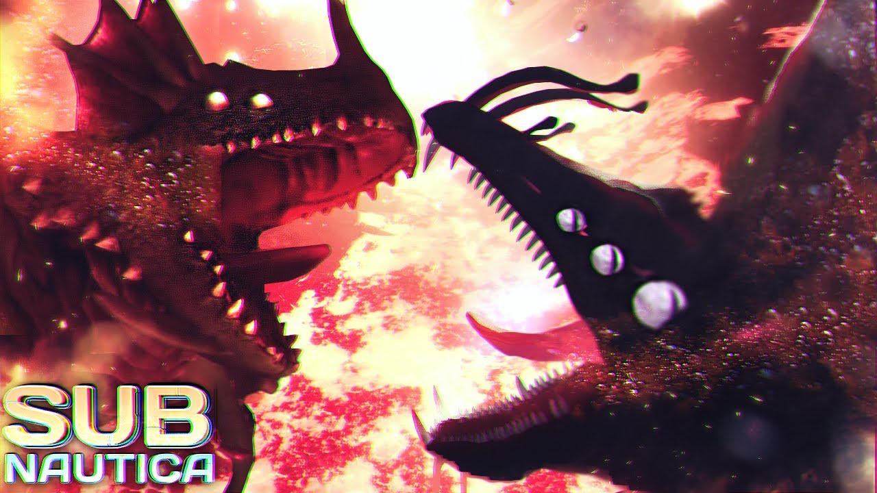 GARGANTUAN LEVIATHAN VS. SEA DRAGON! (and others) | Subnautica Leviathan fights