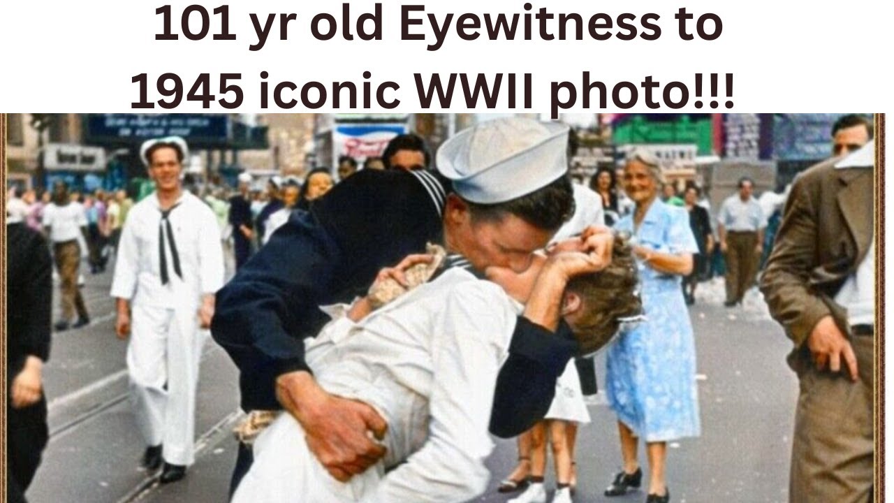 101 yr old Eyewitness to iconic 1945 Times Square sailor kiss!!!