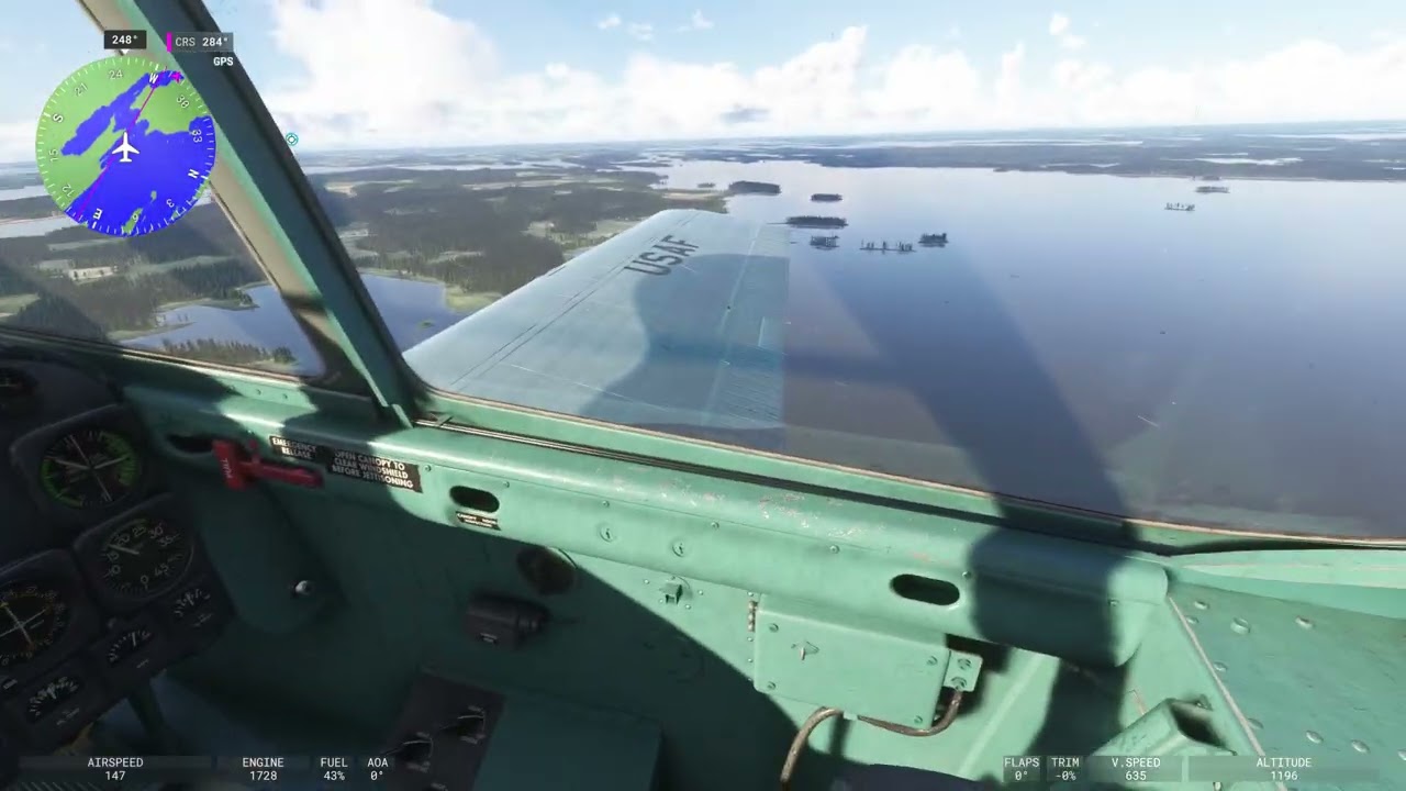 Flight Rantasalmi- Varkaus/Joroinen (Finland), Carenado T34B, MSFS24, Pilot Peku.