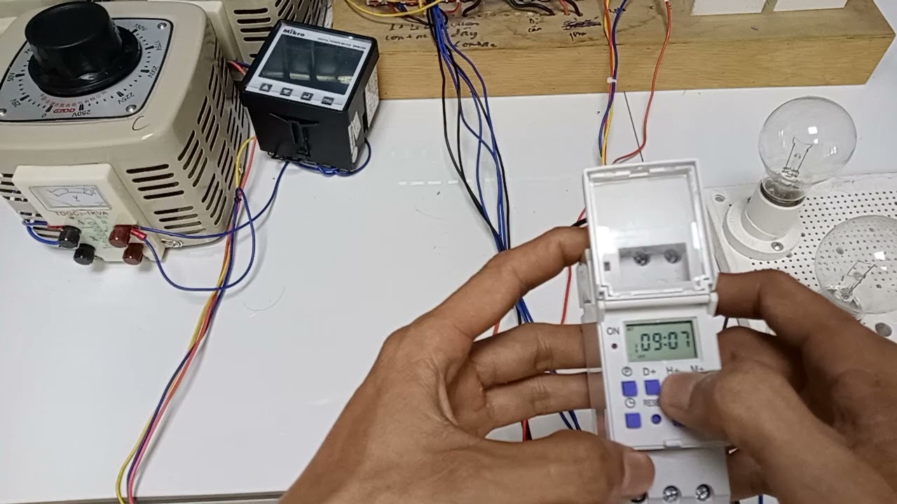 Hướng dẫn đấu nối cài đặt Timer 24h Fort TP8A16