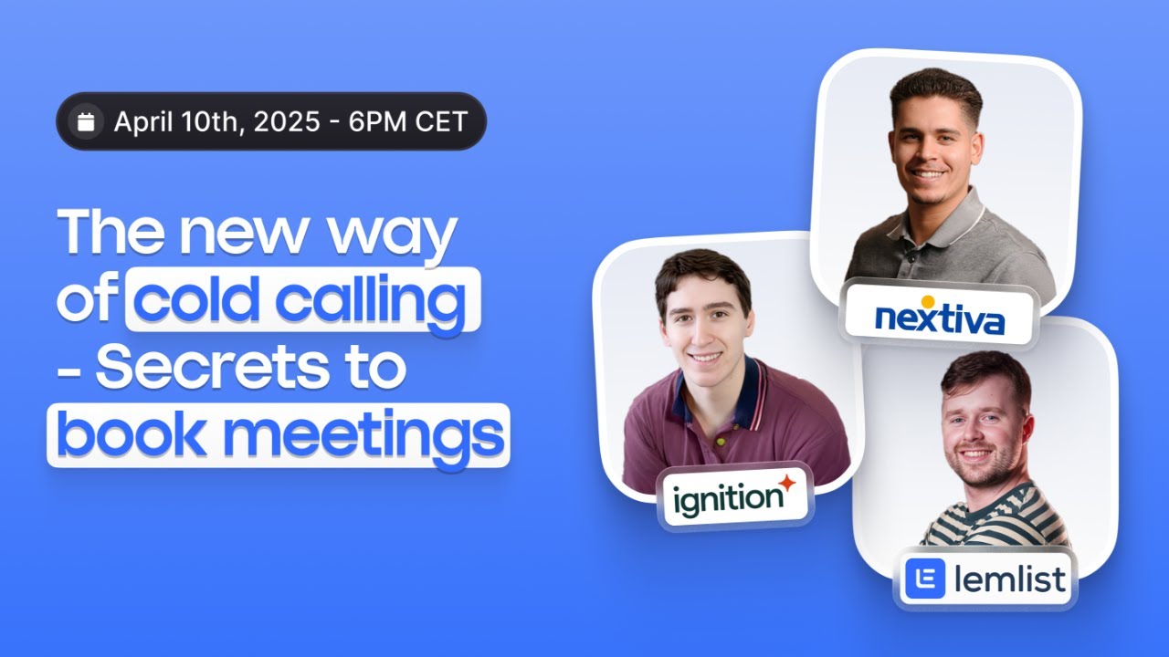 The new way of cold calling ☏ 3 top sales reps share their secrets to book meetings