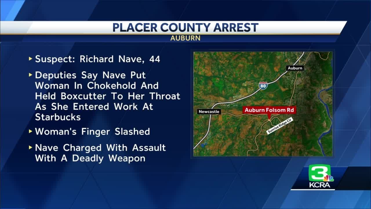 Man arrested after holding boxcutter to woman's throat in Placer County