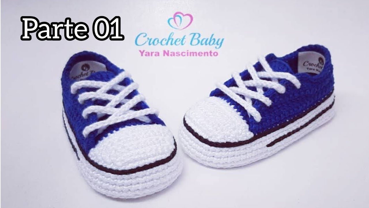All Star de Crochê Parte 01 - Tamanho 09 - Crochet Baby Yara Nascimento
