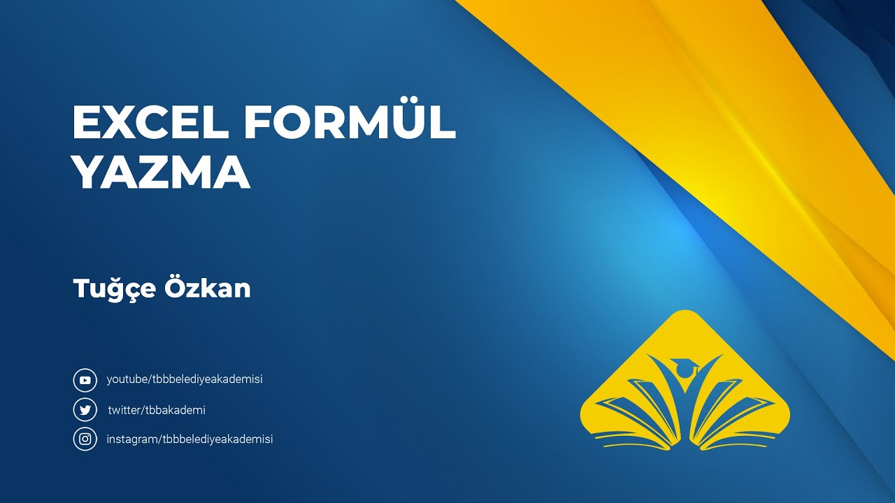 Excel Formül Yazma