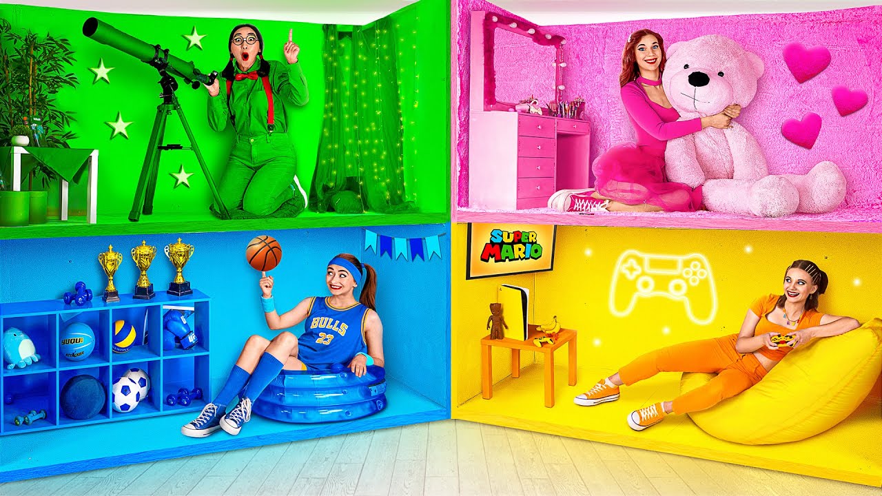 Habitaciones Secretas Bajo la Cama | Desaf&iacute;o de Los Cuatro Colores Multi DO Smile