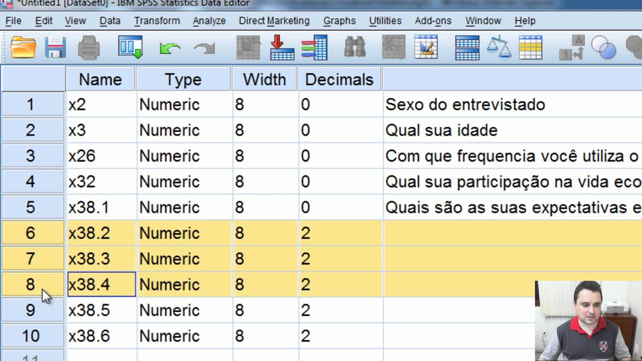 Cadastramento e Tabulação   SPSS 19