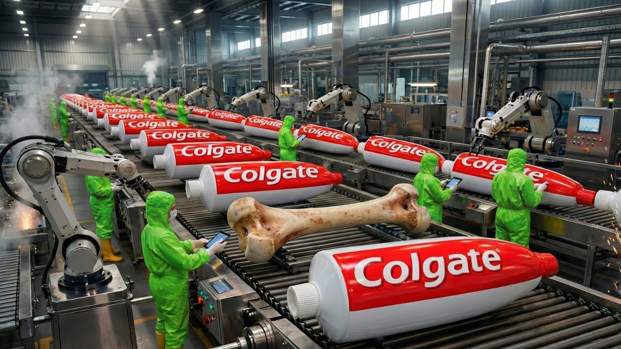 Inside the Largest Toothpaste Factory — From Animal Bones to Toothpaste (Full Process)