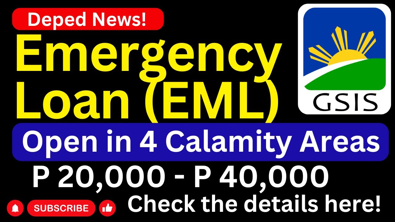 GSIS Emergency Loan para sa Apat na Calamity Areas!