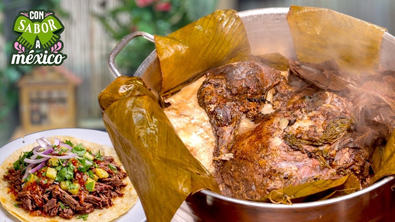 Deliciosos Tacos de Cabeza de Res A la Barbacoa | #consaboramexico