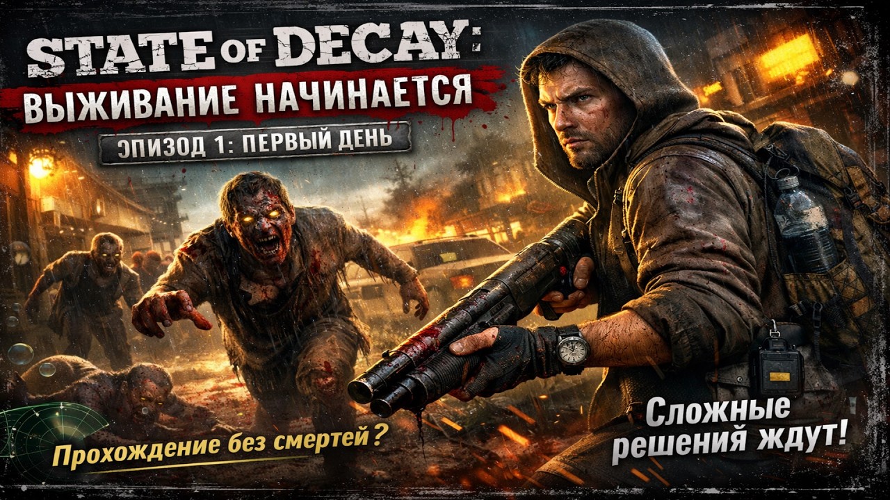 Зомби Ждут - State of Decay - стрим № 1