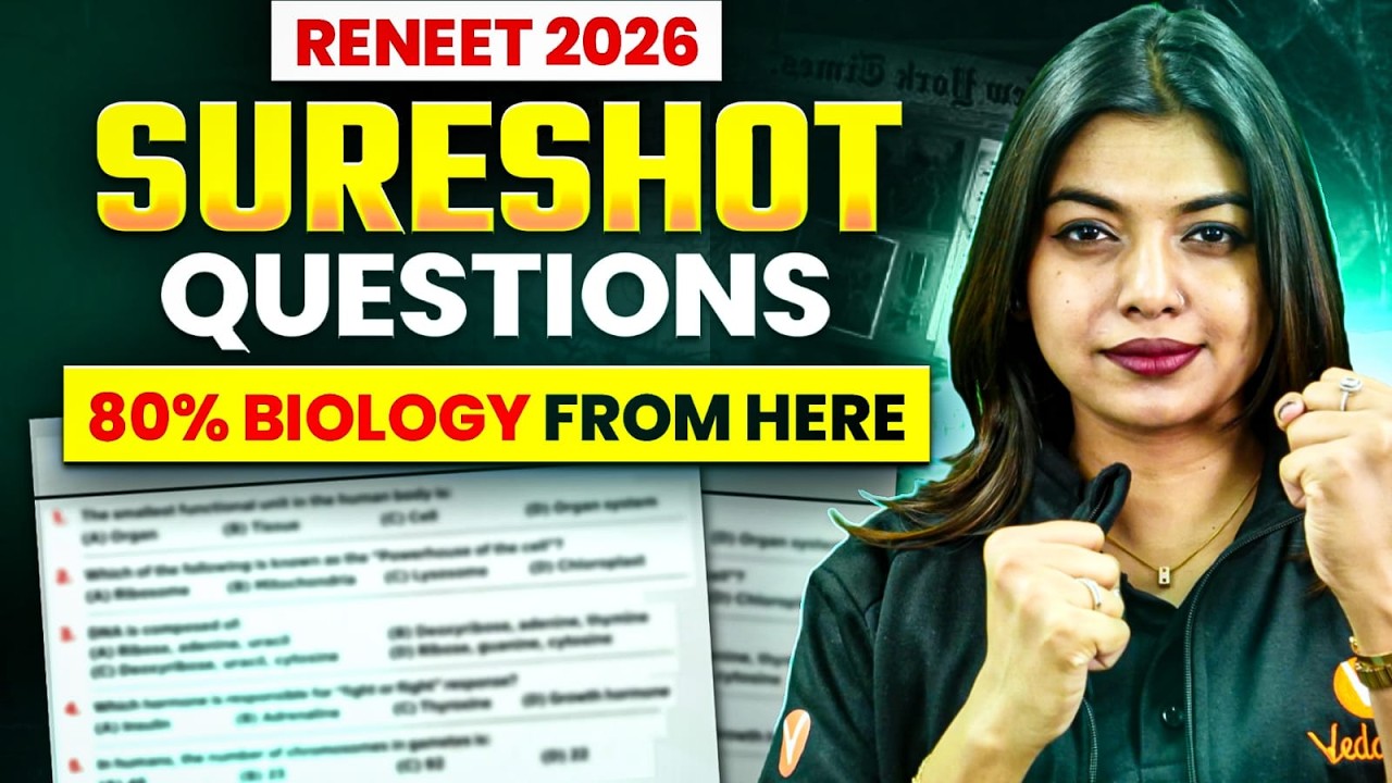 RE-NEET 2026: 80% Sure-Shot Questions of Biology From Here ! 🎯| Gopika Mam