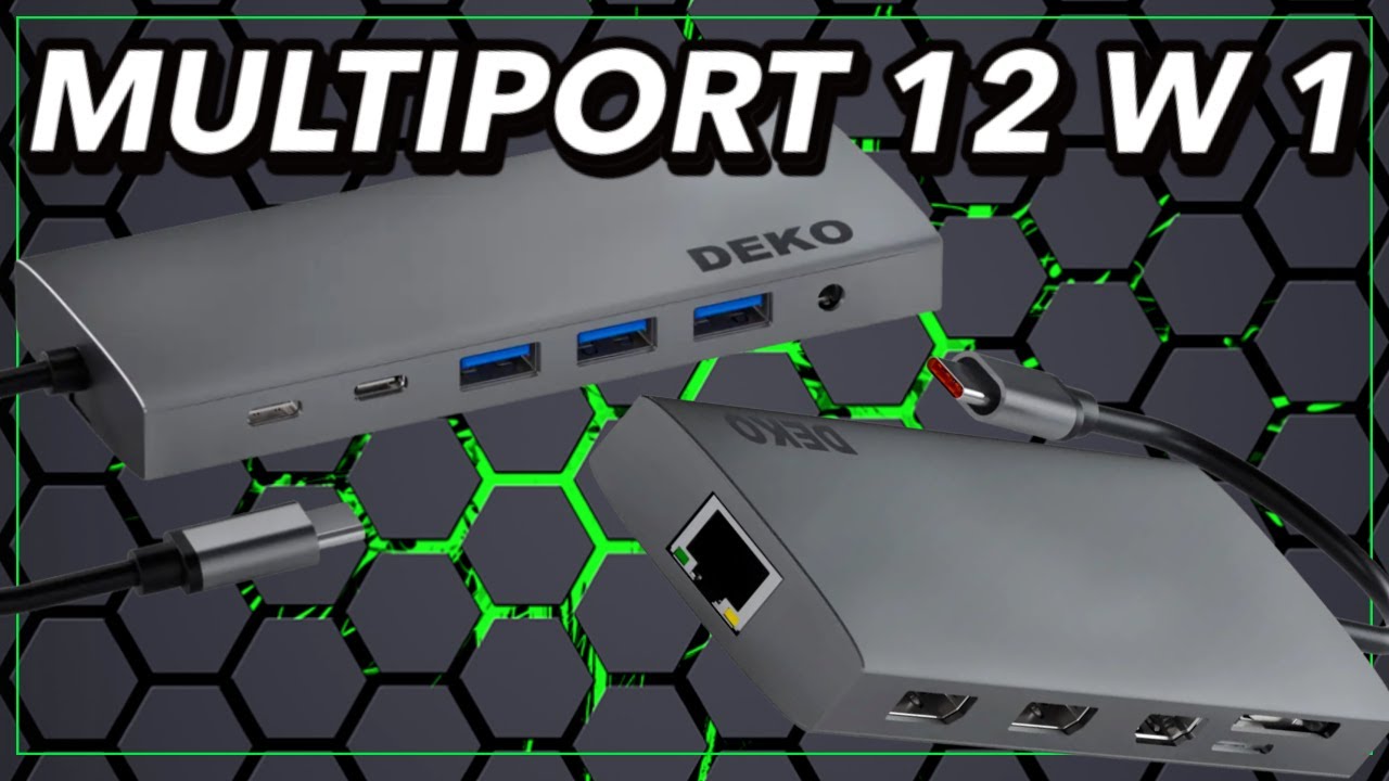 Multiport HUB USB 12 w 1 - czyli dużo dobrego w jednym urządzeniu od Deko Electronics