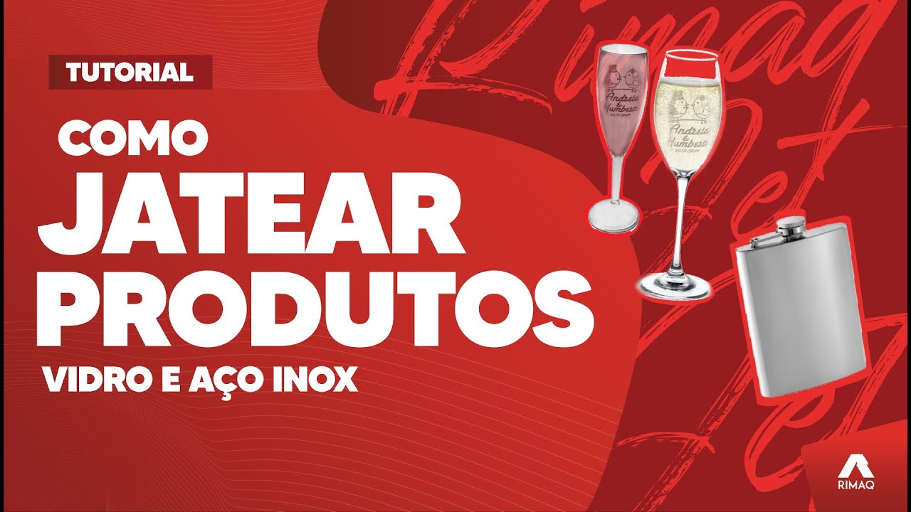 COMO fazer JATEAMENTO em produtos de VIDRO e AÇO INOX | Máquina de Jateamento da Rimaq PASSO A PASSO
