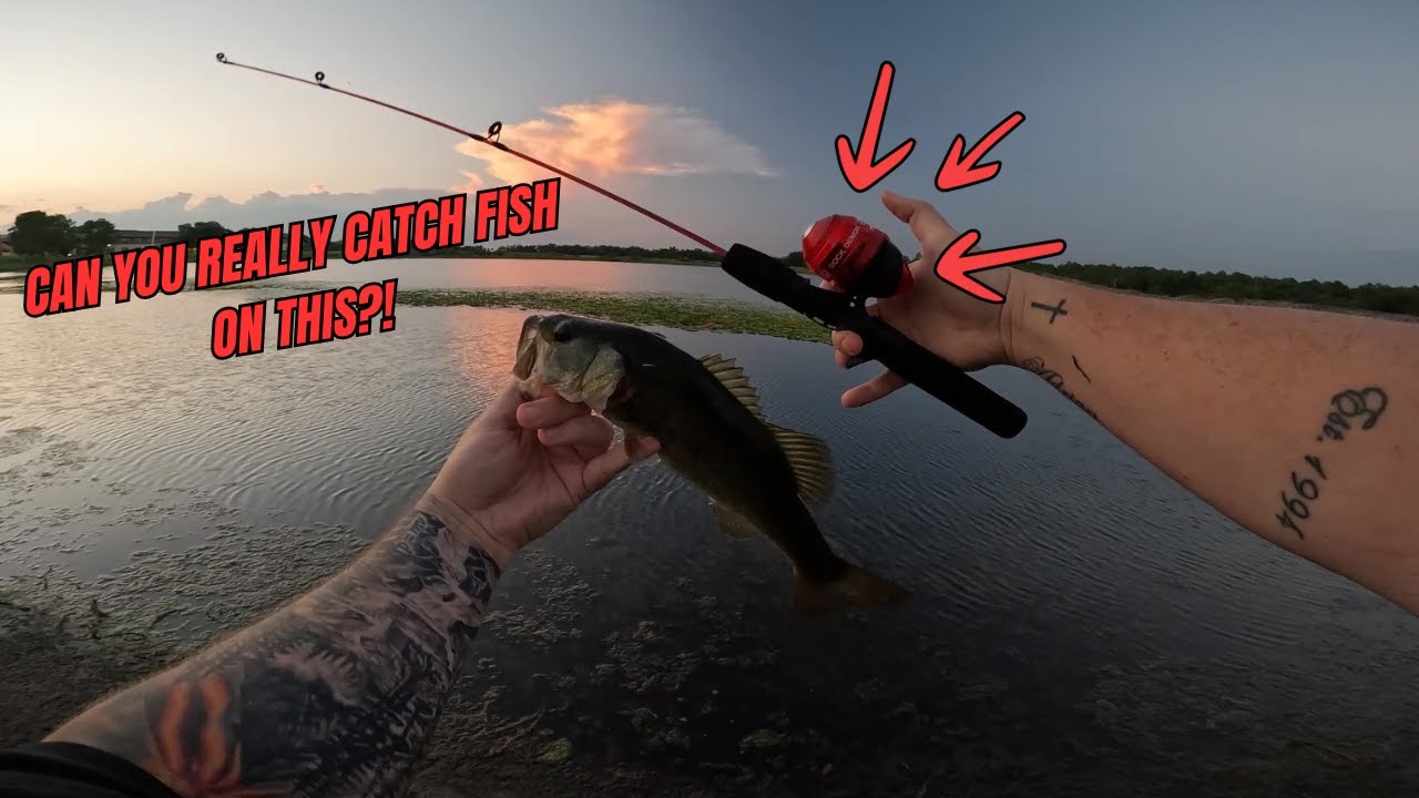 Can You Really Catch Fish on This? - (Dock Demon Tiny Rod Challenge Ep. 1) 