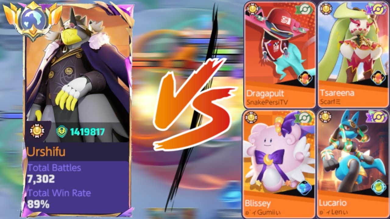 #1 Urshifu vs 4 Gold Ribbon Players | Pokemon Unite