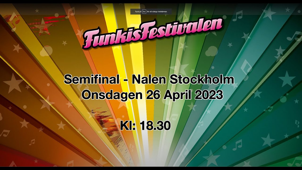 Funkisfestivalen -Semifinal 2 - 2023-04-26