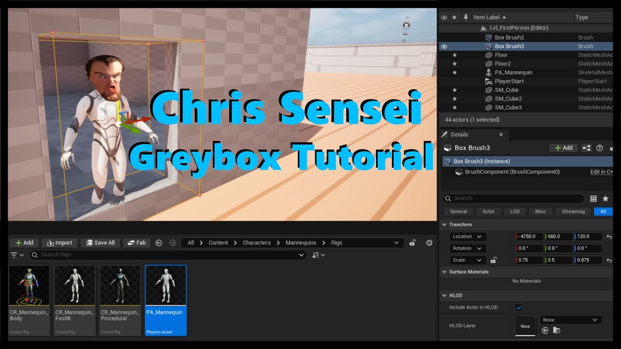 Unreal 5 Greybox Tutorial by Chris