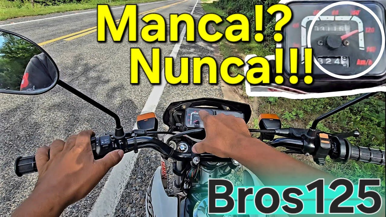 Velocidade final da BROS125 2003 pra quem acha que ela &eacute; manca!!