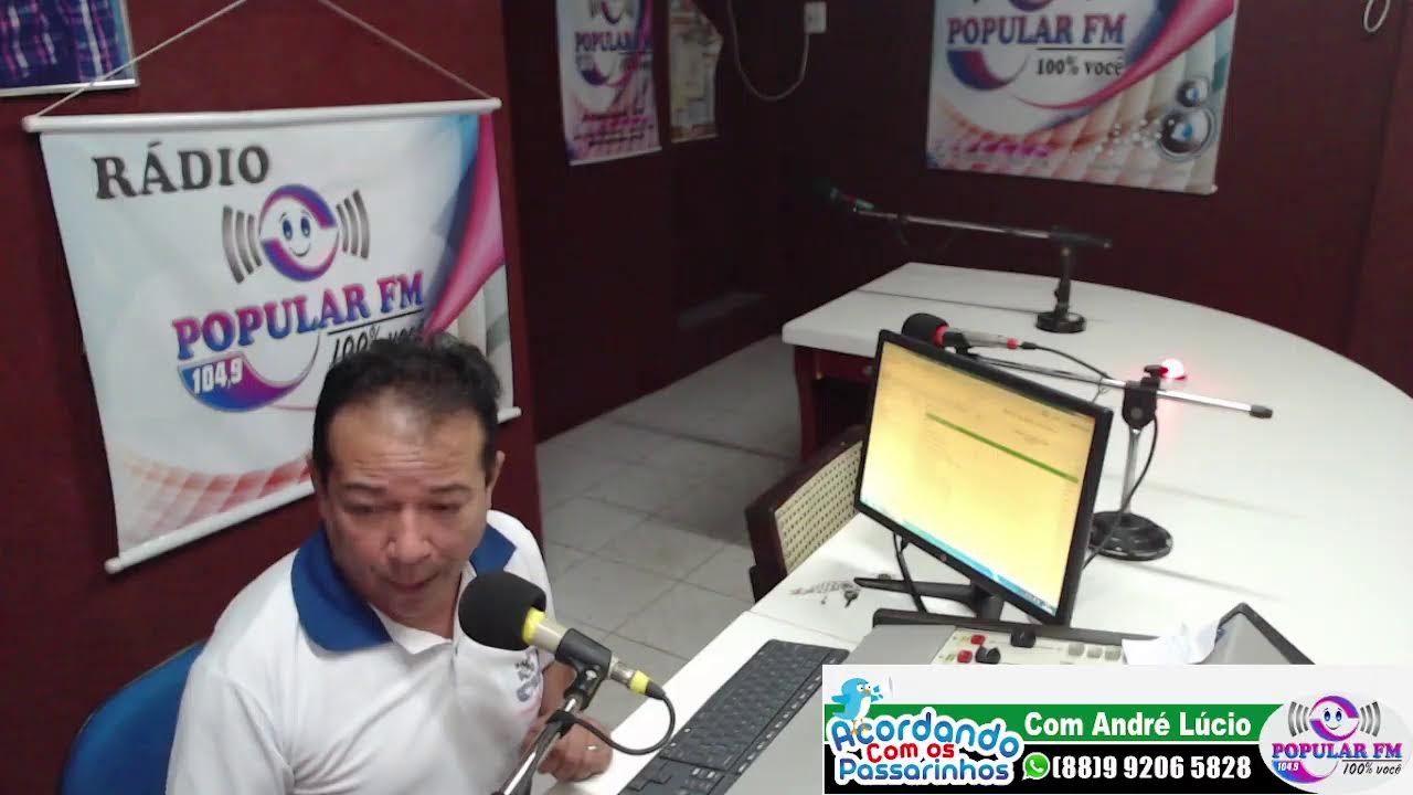 ACORDANDO COM OS PASSARINHOS COM ANDRE LUCIO NA POPULAR FM 104.9