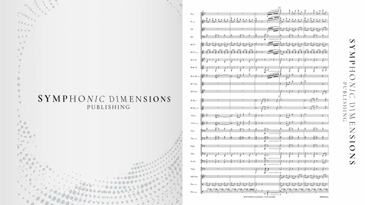SDP344-25 RHYTHM OF CHANGE (Concert Band) - Gerald Oswald