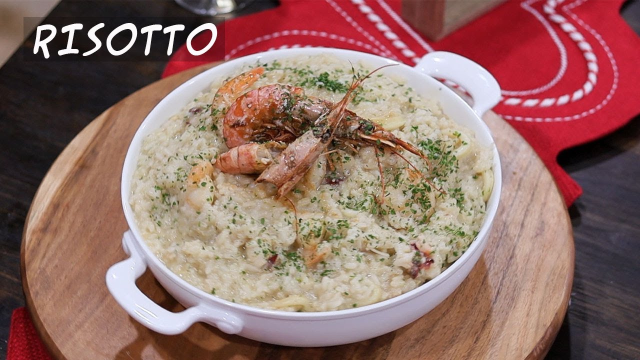 RISOTTO CON MARISCOS FACIL  DE HACER PARA TU CENA ESPECIAL