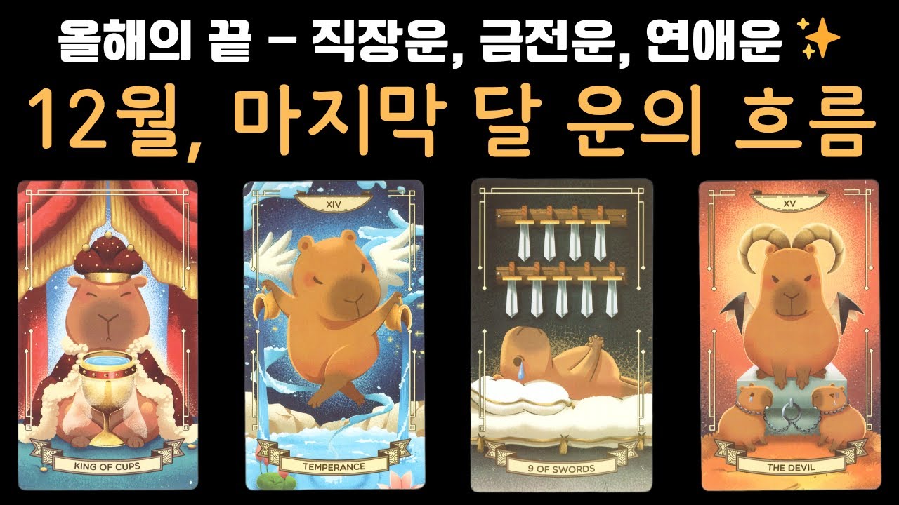[타로] 12월 운세 ✨ 직장&middot;금전&middot;연애 / 올해의 끝, 당신에게 올 마지막 행운